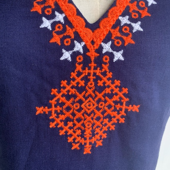 NWOT Hatley blue cotton dress with embroidery size XS - Picture 7 of 12